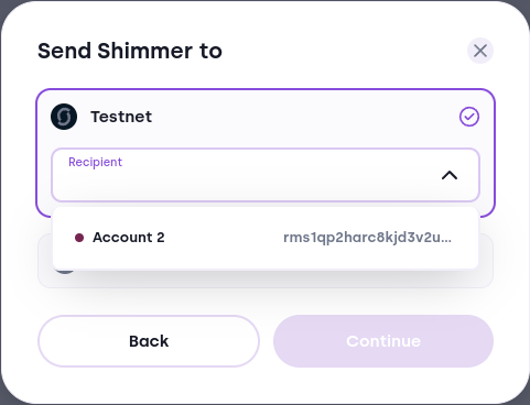 Destination Selection